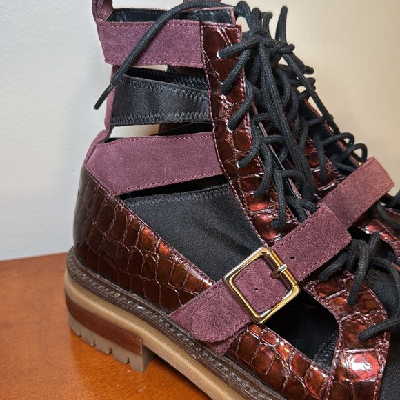 Free People Mandi Boot Sandals Brown Size EU 37 - US 7 NWOT - Picture 15 of 16